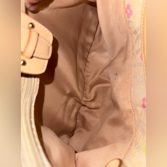 Vintage RARE Fossil Signature Flower Power Hobo Bag - Picture 9 of 13